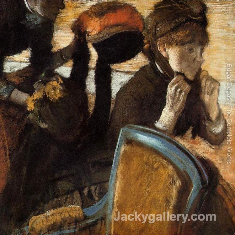 At the Milliners II by Edgar Degas paintings reproduction
